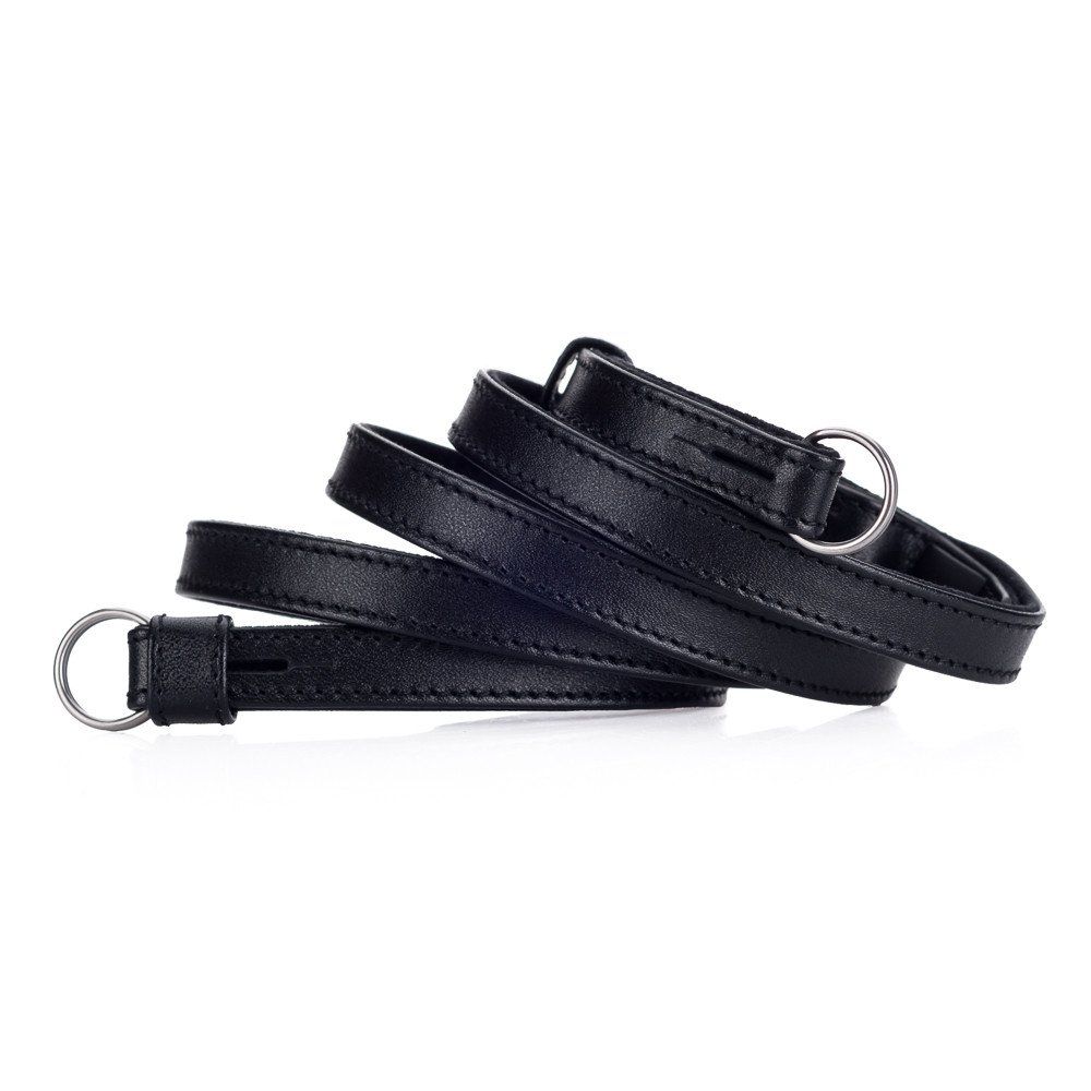 Leather strap, saddle leather black