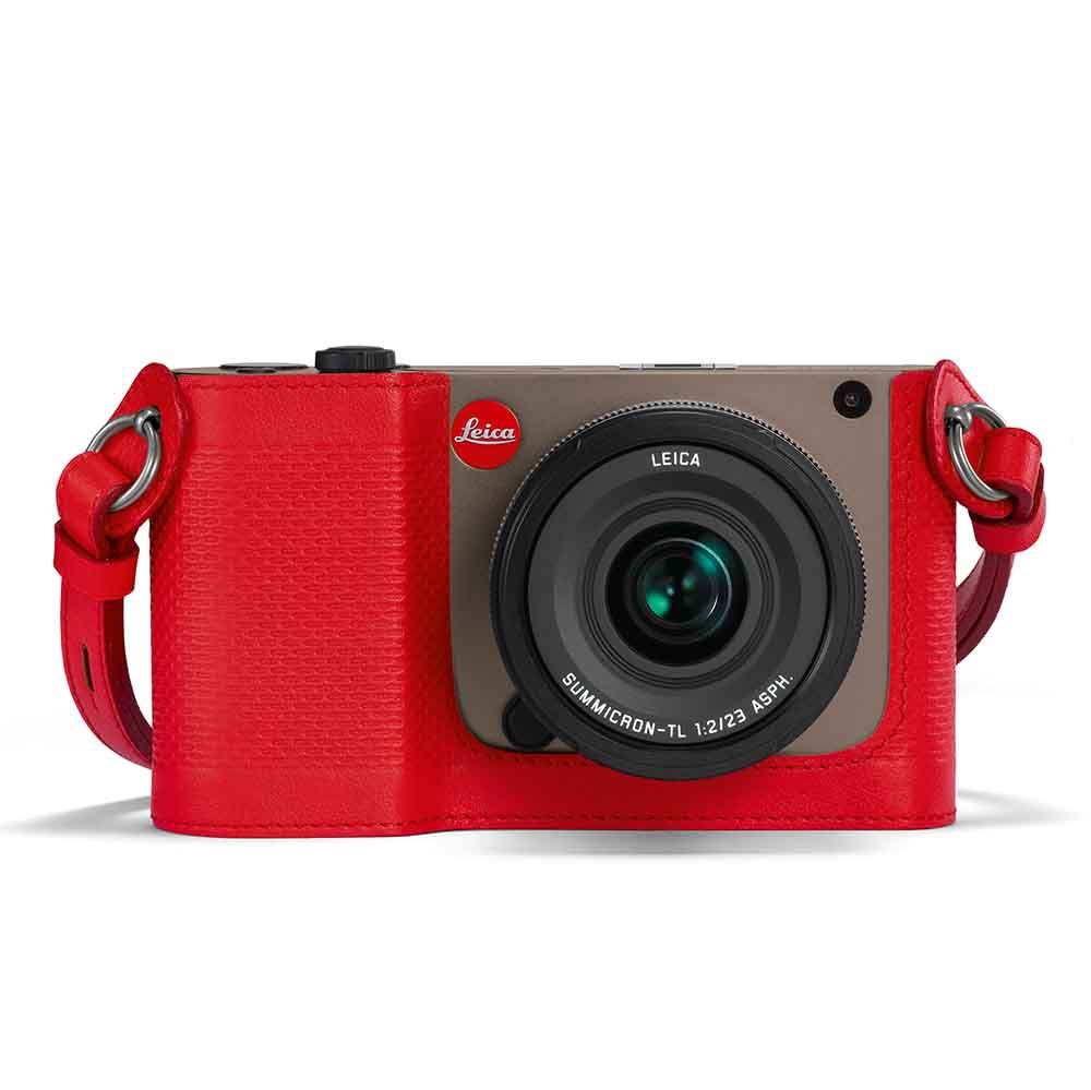 Leica Protector for TL leather Red