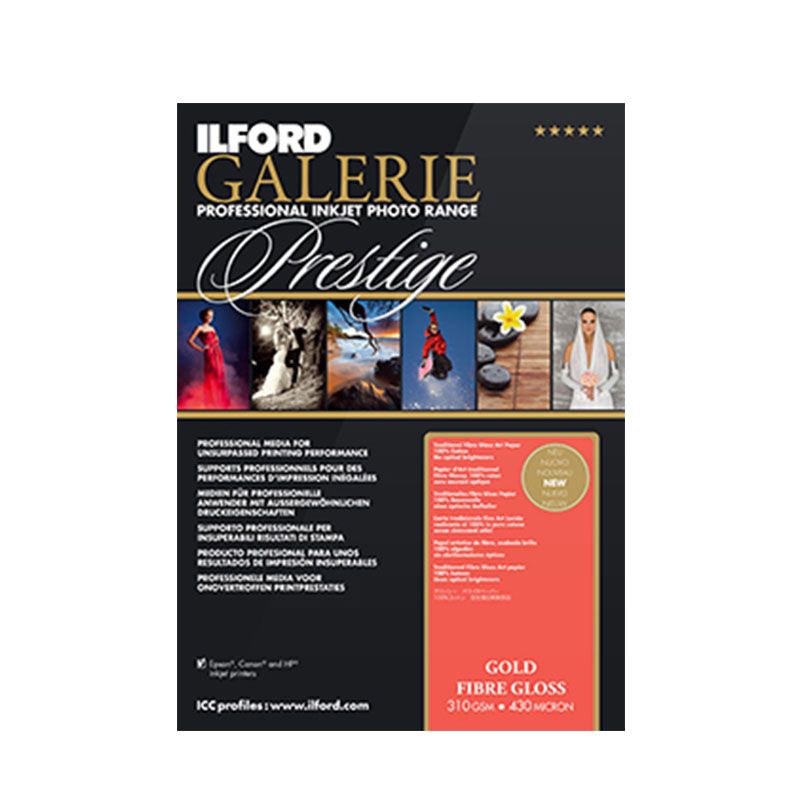 Ilford Galerie Gold Fibre Gloss 310gsm A4 25pack