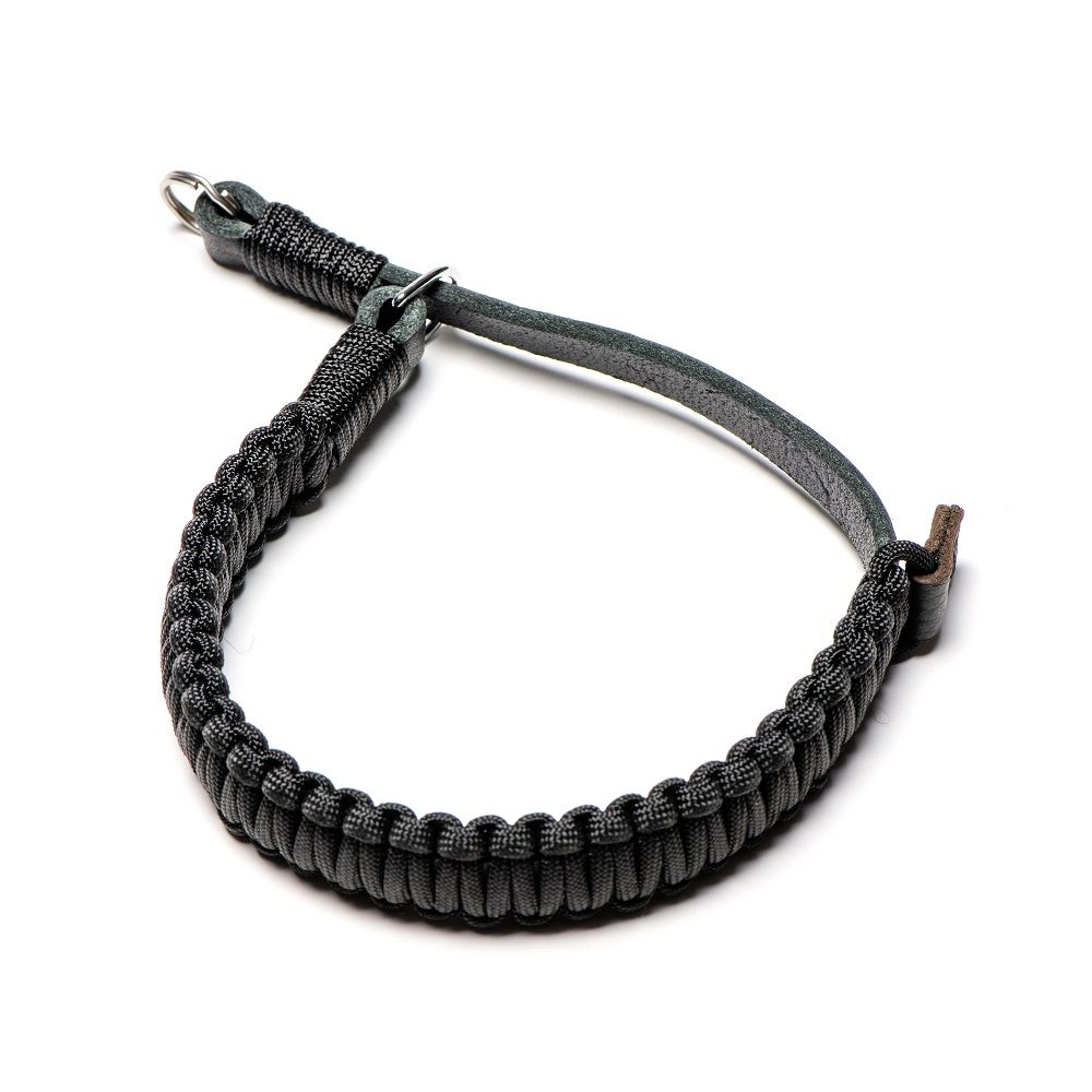 Paracord Handstrap, black/black with O-Ring