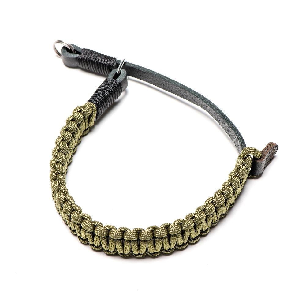 Paracord Handstrap, black/olive with O-Ring