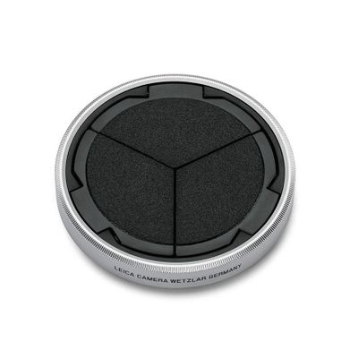  Auto lens cap, silver/black D-Lux