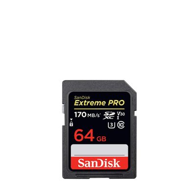  Sandisk Extreme PRO 64GB SDXC Read 170MB/s, Write 90MB/s